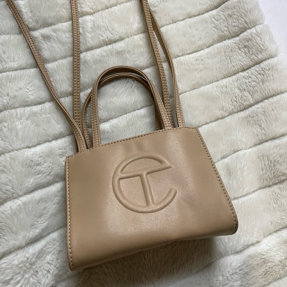 Telfar mini bag in cream